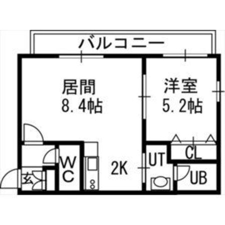 そふぃおーね円山北二条の物件間取画像